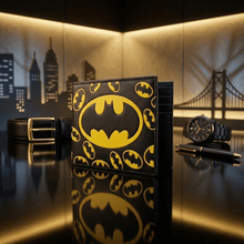 Wallet:🦇 BÂT🦇MÂN Logo Pattern Wallet (Faux Leather)
