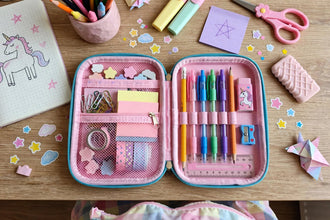 Stationery Organizer -3D Unicorn Hardtop – Multi-Compartment