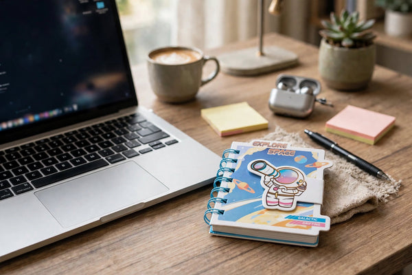 Kids Space Explorer 3D Spiral Notebook | Astronaut Theme