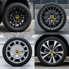 Bât🦇 Hero Car Wheel Center Cap Emblem Stickers – Set of 4 (Water Proof + Dust Resistant)