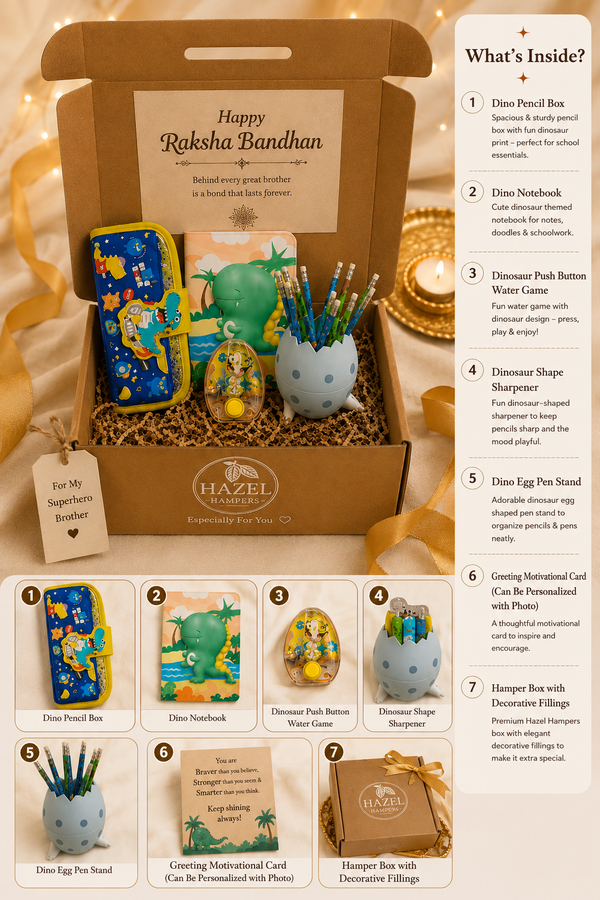 Dino Explorer Rakhi Hamper