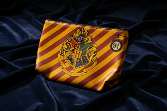 Stationary Theme Pouch 🪶🪶🧹🧙🪄🧹🧙🪄: 4 Houses Magical(Made with Faux Leather)