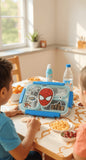 Spiderman Bento Tiffin Box Large Size - Double Decker with Crockery Stainless Steel High Grad Free