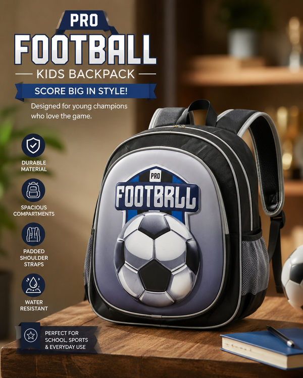 Backpack:Football ⚽Pro-Premium3D - Junior School (Nursery - Class6)