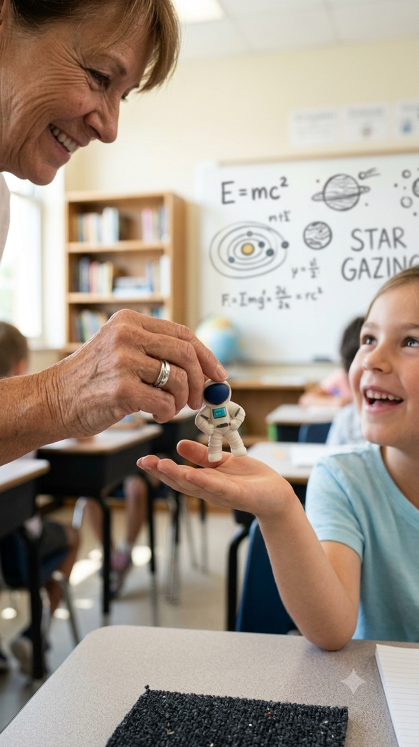DIY Astronaut Rubber + Space Theme Stationery for Kids & Students