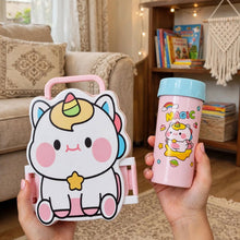 Bottle: Cute Unicorn 🦄 Tiffin Box + Water Bottle Set for Kids