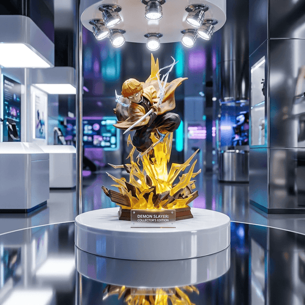 Anime:Agatsuma Zenitsu Head Carving Full Light Figure | Demons Slayer