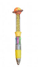 Kawaii Space Planet Multicolor Ballpoint Pen with Sparkling Glitter Beads