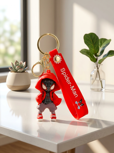 🕷️ Spider-Man Premium 3D Character Keychain